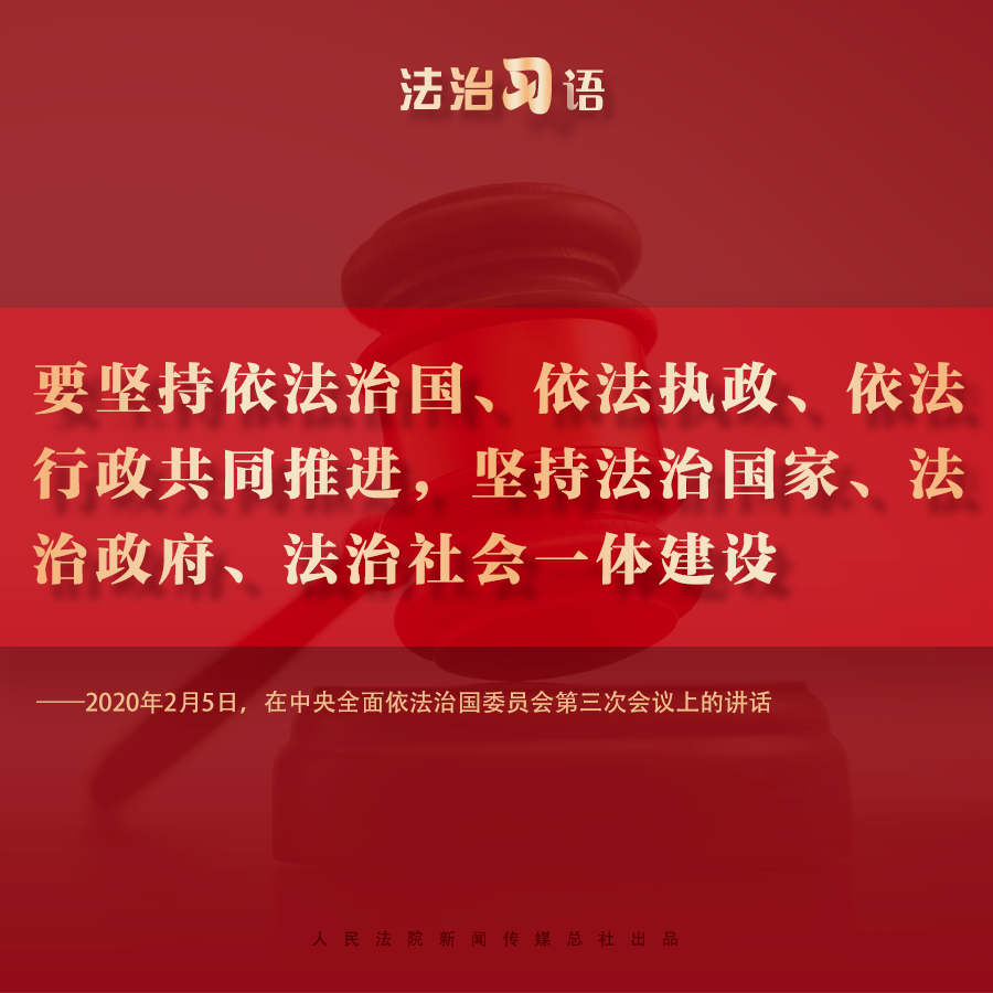 法治习语：依法治国